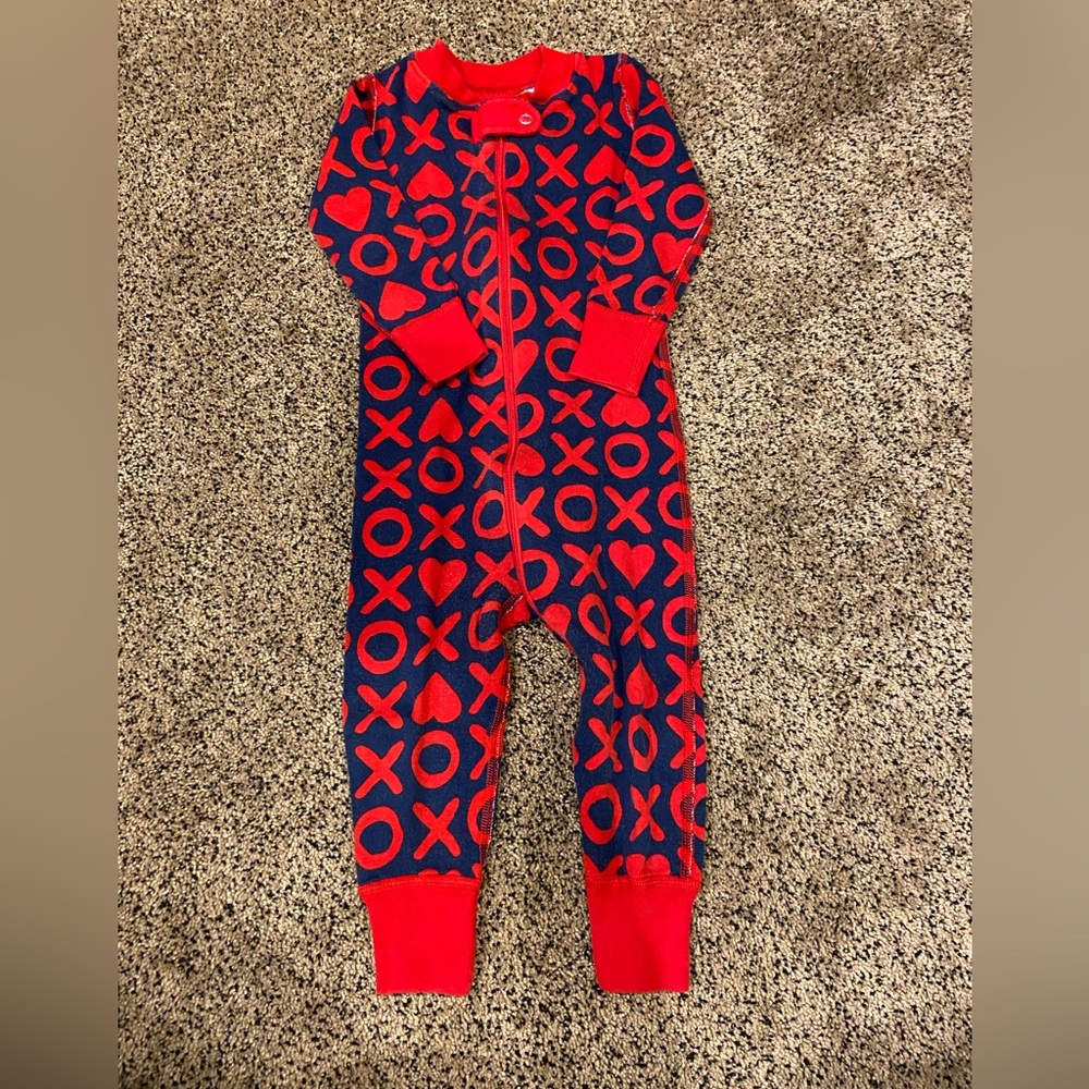 Hanna Andersson XOXO hugs and kisses pajamas excellent condition size 18 - 24